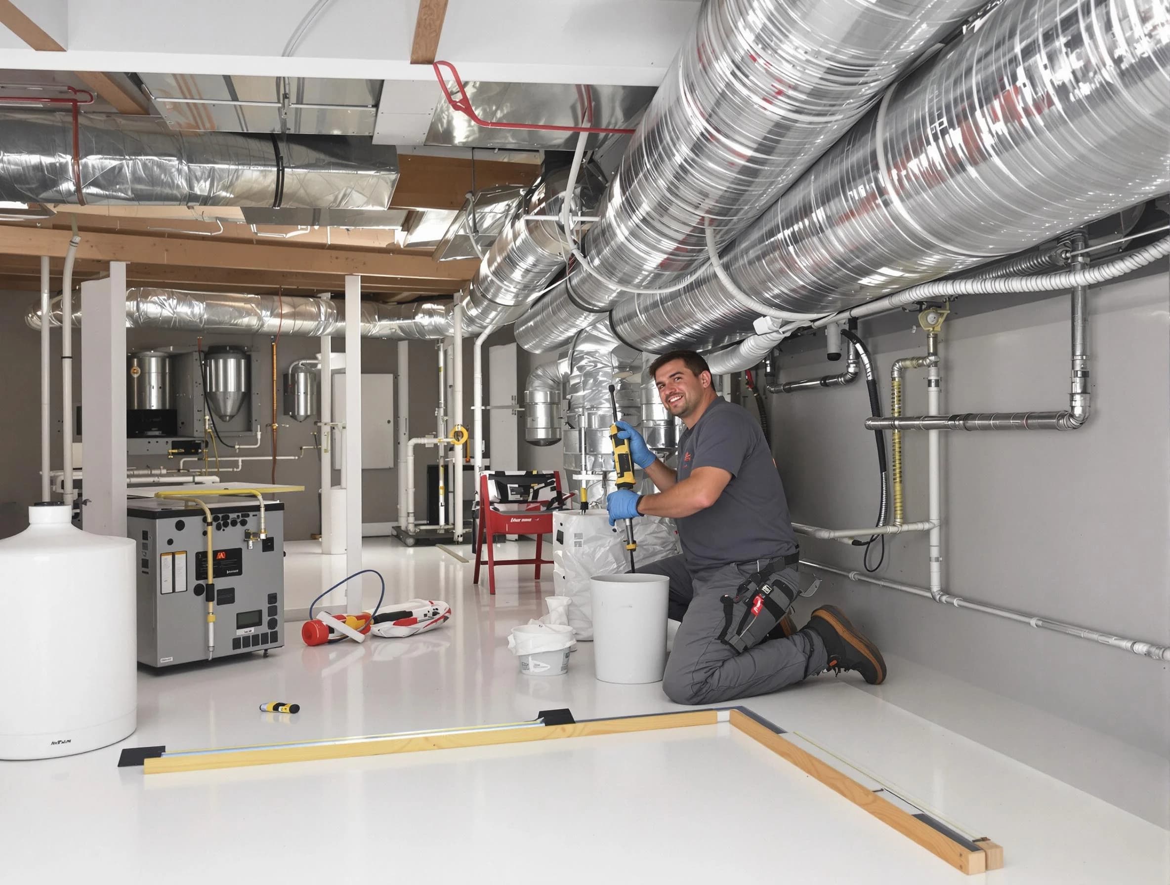 Professional duct sealing service by Brentwood Air Duct Cleaning in Brentwood