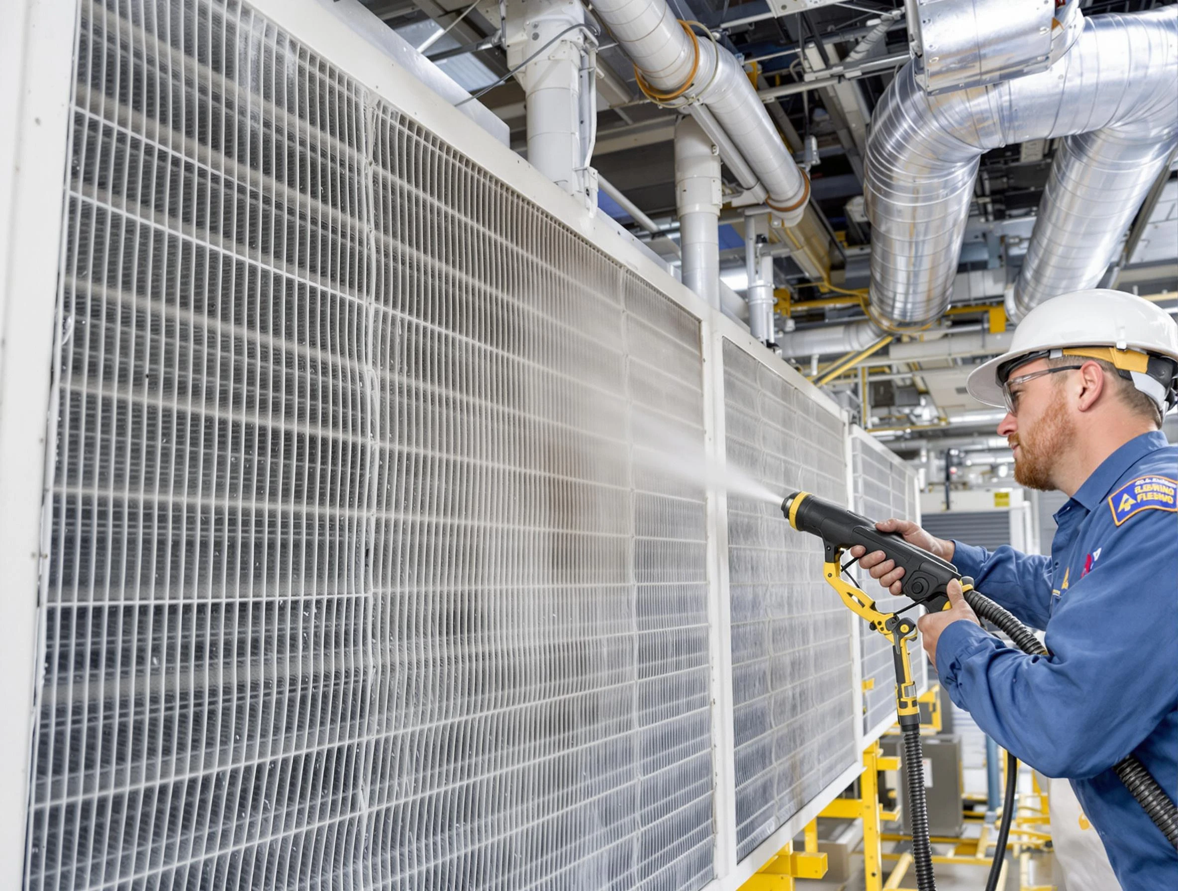 Professional commercial coil cleaning by Brentwood Air Duct Cleaning in Brentwood